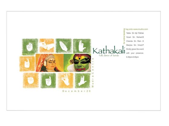 Information design: Invitation Card: Kathakali